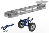 Axle assemblies for portable conveyors