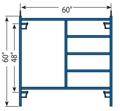 Scaffold Frame - 60 x 60 - Galvanized