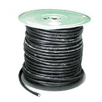 electrical cord, 10/4 SOW, black rubber jacket, 500 ft spool