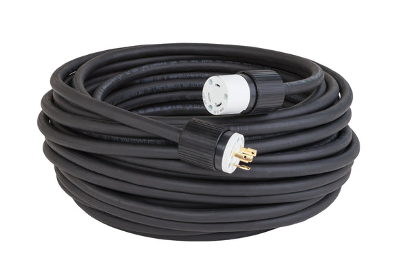 Extension cord 10/3 SOW 100 ft 30Amp/250V twist lock NEMA L6-30