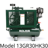Air compressor stationary, 13 HP Honda GX390, 23.0 CFM@175 PSI