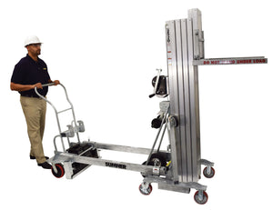 Contractor lifts 650/1,000 LB up to 25' Series 2500