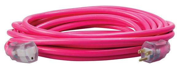 Extension cord 12/3 SJTW Cool Pink