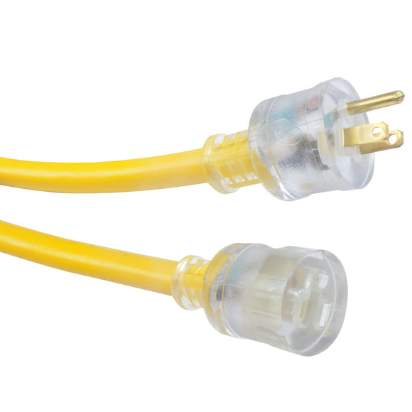 Extension cord, 10/3 SJTW Yellow