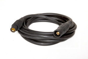 Stage & lighting 2/0 cable 600 volt 200 AMP 50 feet c/w black male + female cam ends