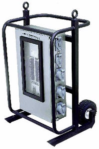 Power distribution cart 3 phase 200 AMP 120/208V CAM type 8+2 outlets CUL approved