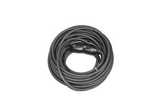 extension cord 12/3 SJOW 50 ft twist lock, black rubber