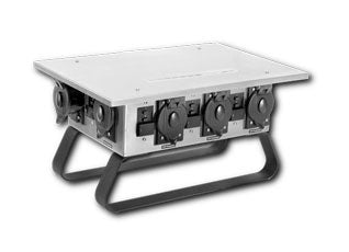 Power distribution box 50A 125/250V skid frame