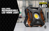 Portable Work Light LED 6000 Lumens Rechargeable