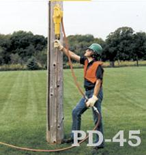 Post driver, PD-45 pneumatic light duty c/w 3" (76.2 mm) master chuck