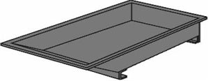Mortar box steel 7 cubic feet with fork lift pockets