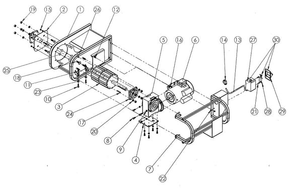 Flange bearing for standard conveyors