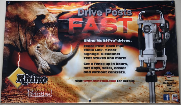 Banner for Rhino GPD drivers 36inch high x 60 inch wide