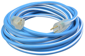 Extension cord 14/3 SJEOW 25' Blue/White