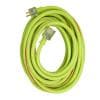 Extension cord, 10/3 SJTW 50' Lime Green/Red
