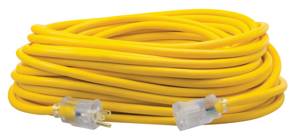Extension cord, 12/3 SJEOOW Yellow Le Ps