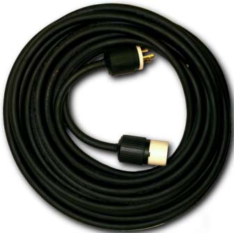 extension cord 10/3 SOW 50 ft black rubber (not CSA)